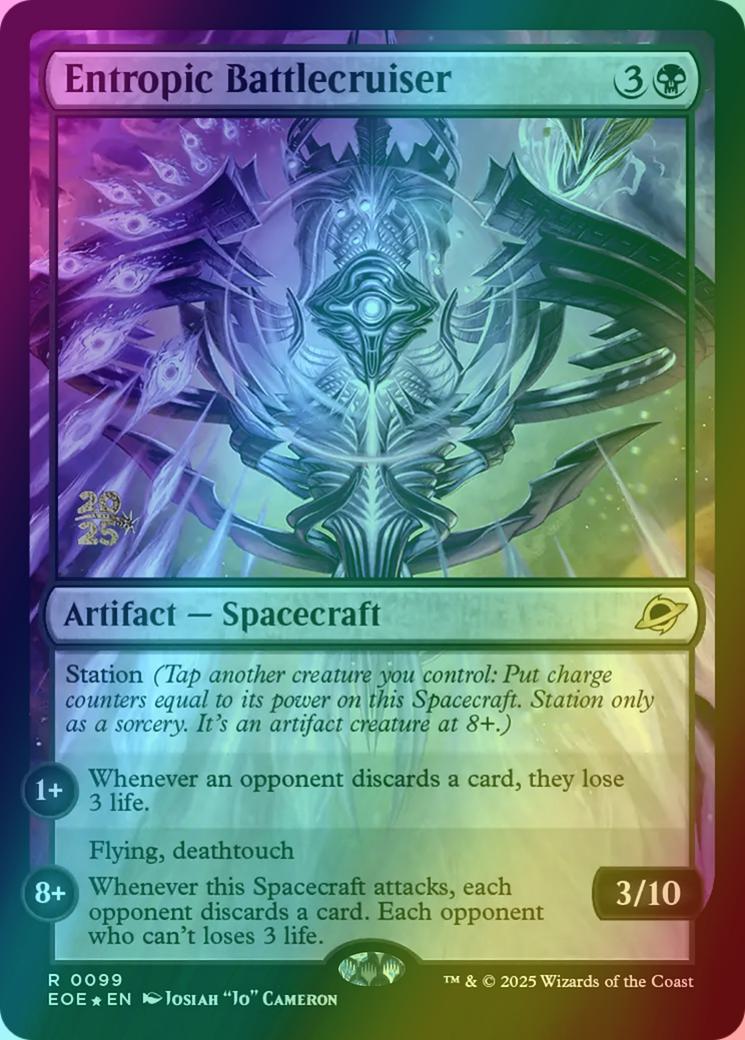 Entropic Battlecruiser [99s] [Prerelease] [Edge of Eternities: Promos] [Foil]