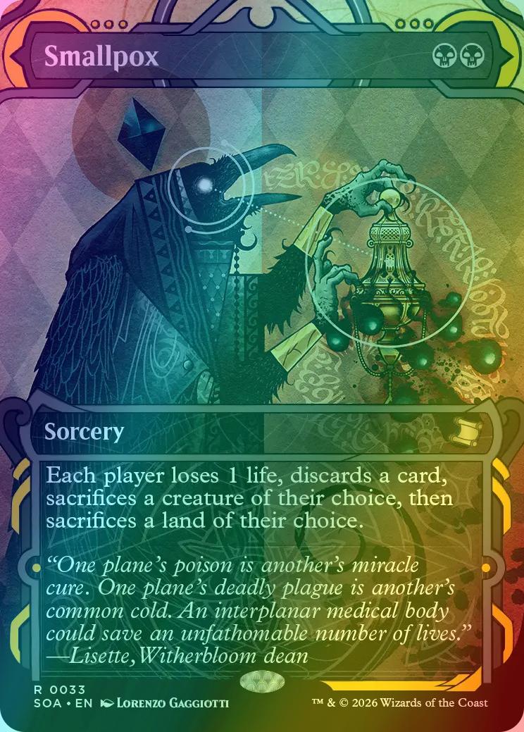 Smallpox [33] [Showcase] [Secrets of Strixhaven: Mystical Archive] [Foil]