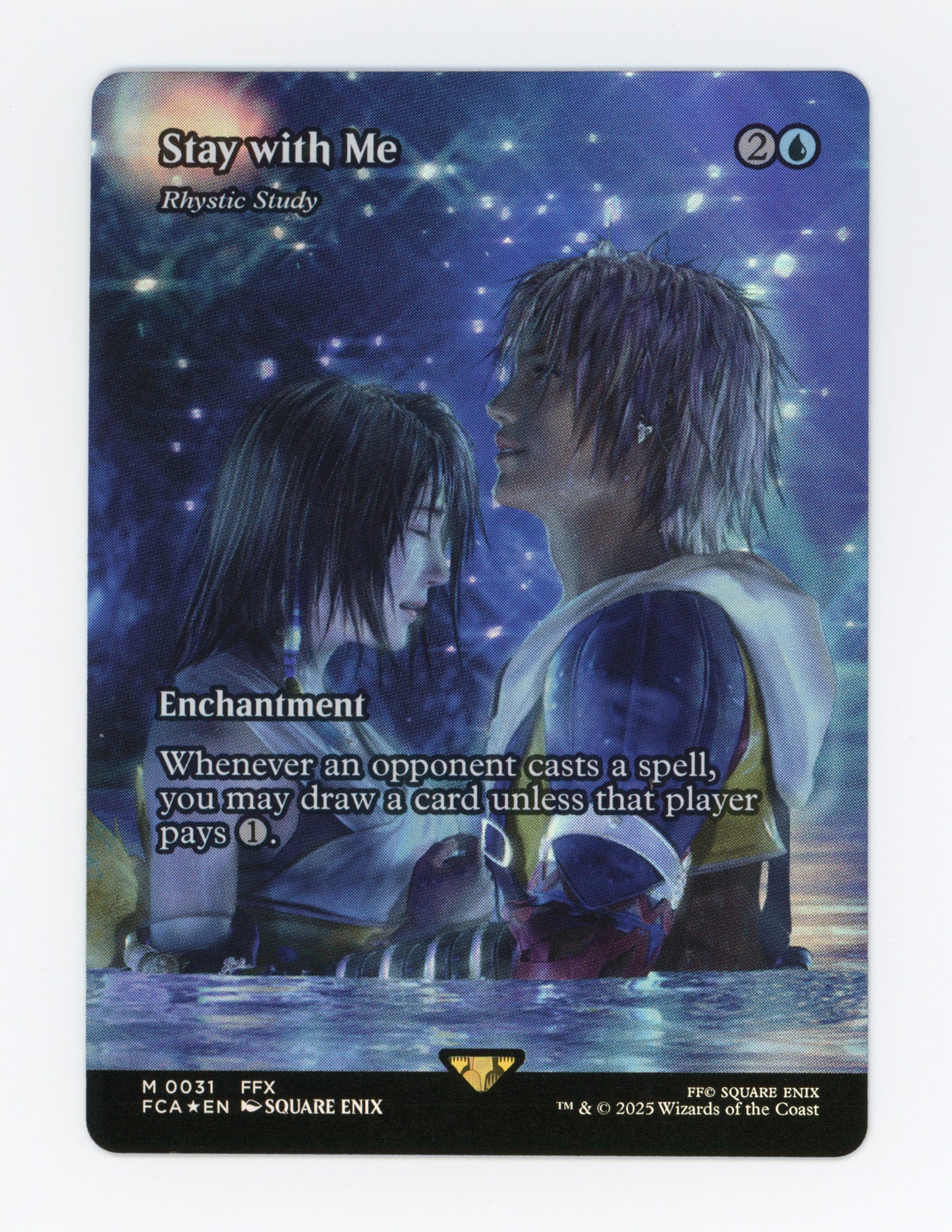 Stay with Me - Rhystic Study — Borderless|Foil — ID 18060