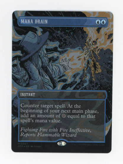 Mana Drain — Borderless|Textured Foil — ID 19688