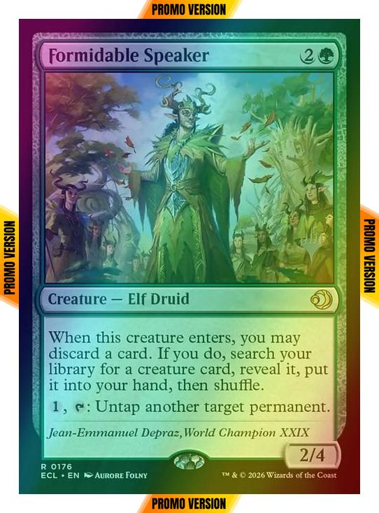 Formidable Speaker [176p] [Promo Pack] [Lorwyn Eclipsed: Promos] [Foil]