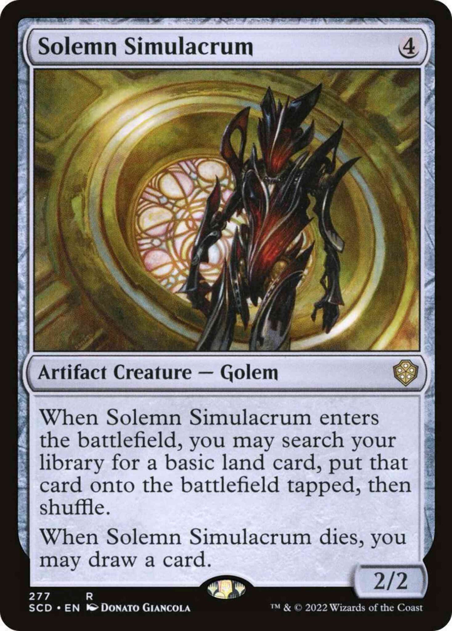 Solemn Simulacrum [277] [Starter Commander Decks] [Non-Foil]