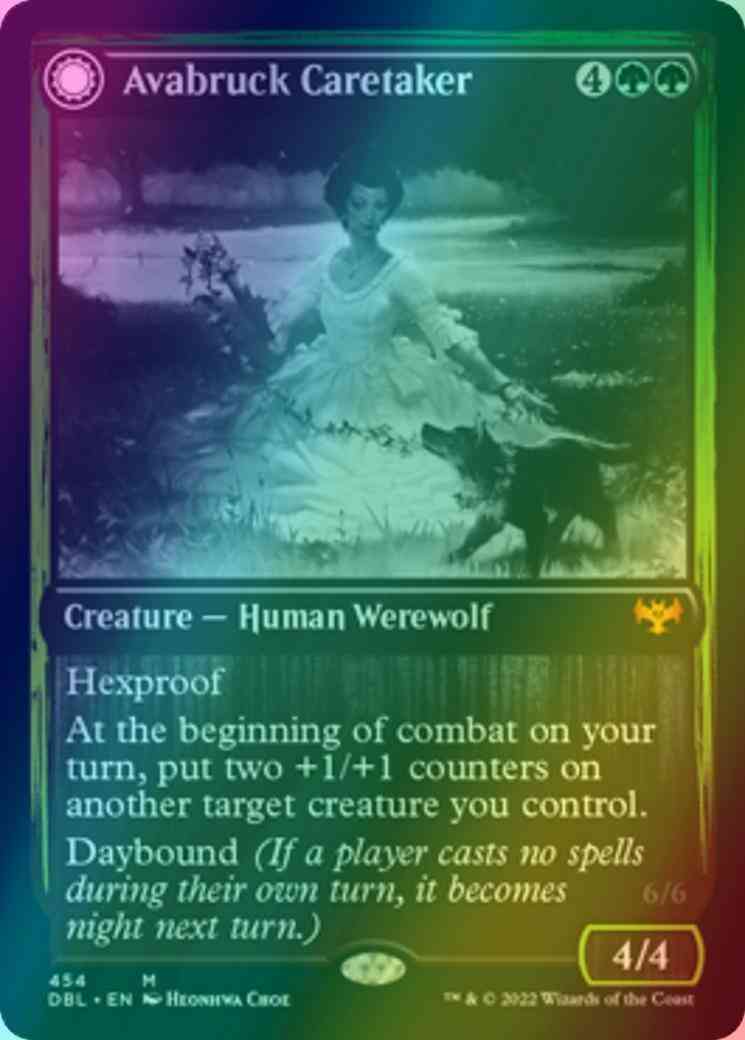 Avabruck Caretaker // Hollowhenge Huntmaster [454] [Innistrad: Double Feature] [Foil]