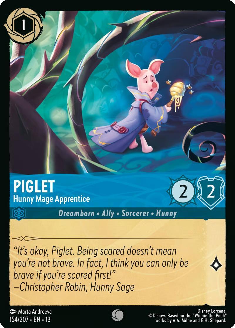 Piglet - Hunny Mage Apprentice - 154/204 [Attack of the Vine!] [Non-Foil]