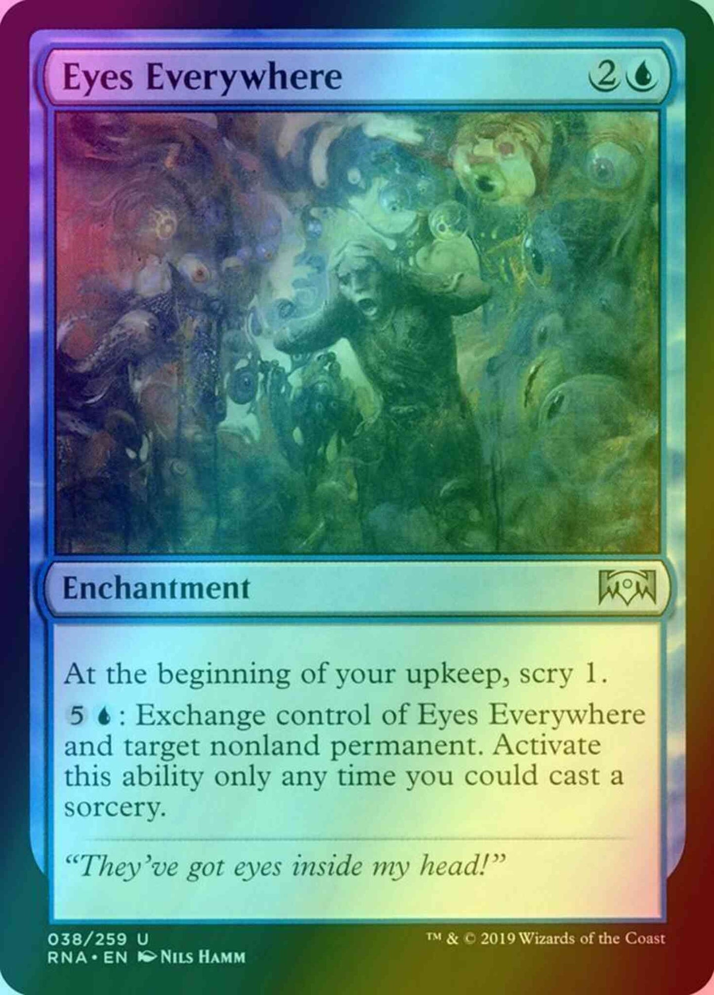 Eyes Everywhere [38] [Ravnica Allegiance] [Foil]
