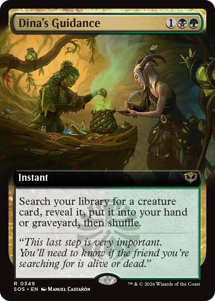 Dina's Guidance [349] [Extended Art] [Secrets of Strixhaven] [Non-Foil]