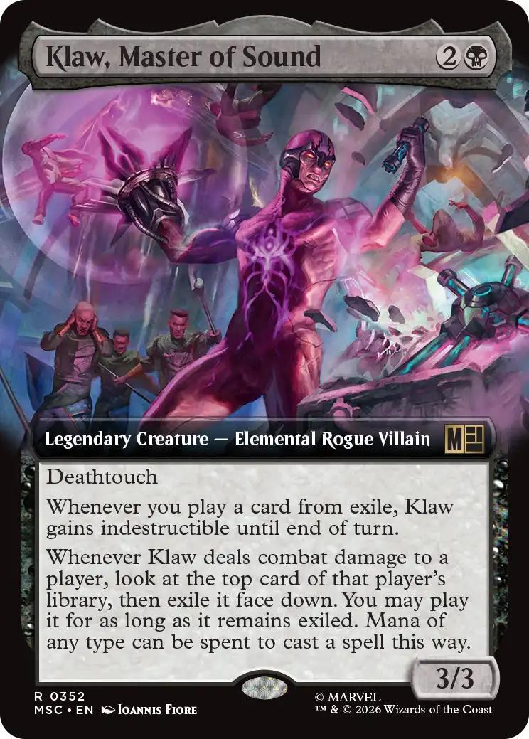 Klaw, Master of Sound [352] [Extended Art] [Marvel Super Heroes: Commander] [Non-Foil]