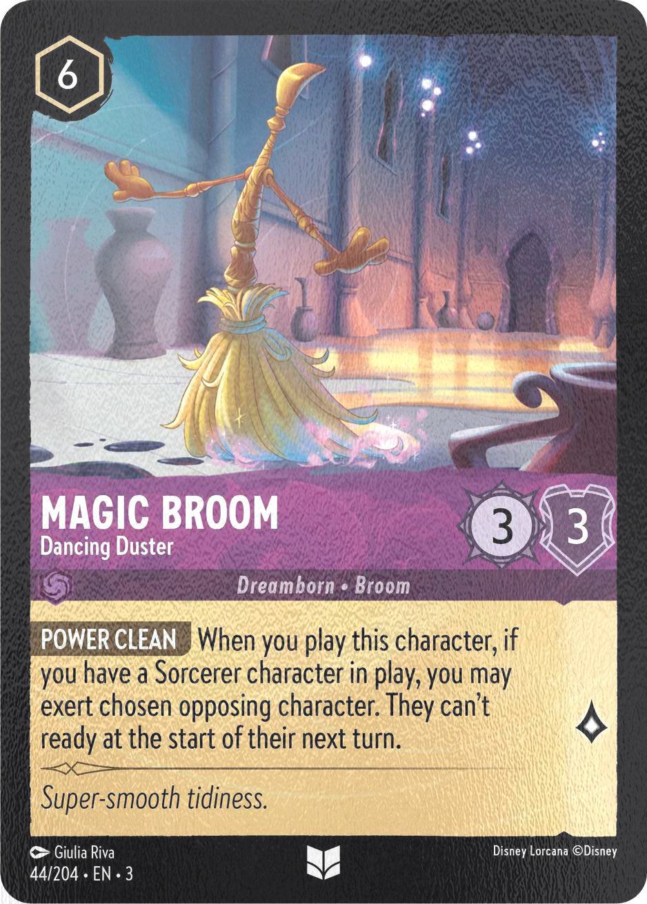 Magic Broom - Dancing Duster - 44/204 [Into the Inklands] [Cold Foil]