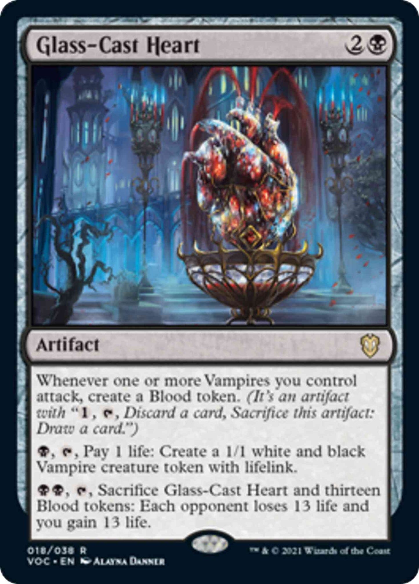 Glass-Cast Heart [18] [Innistrad: Crimson Vow: Commander] [Non-Foil]