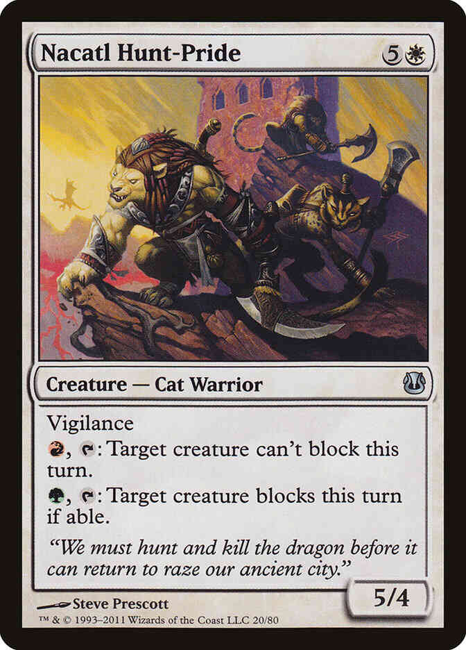 Nacatl Hunt-Pride [20] [Duel Decks: Ajani vs. Nicol Bolas] [Non-Foil]