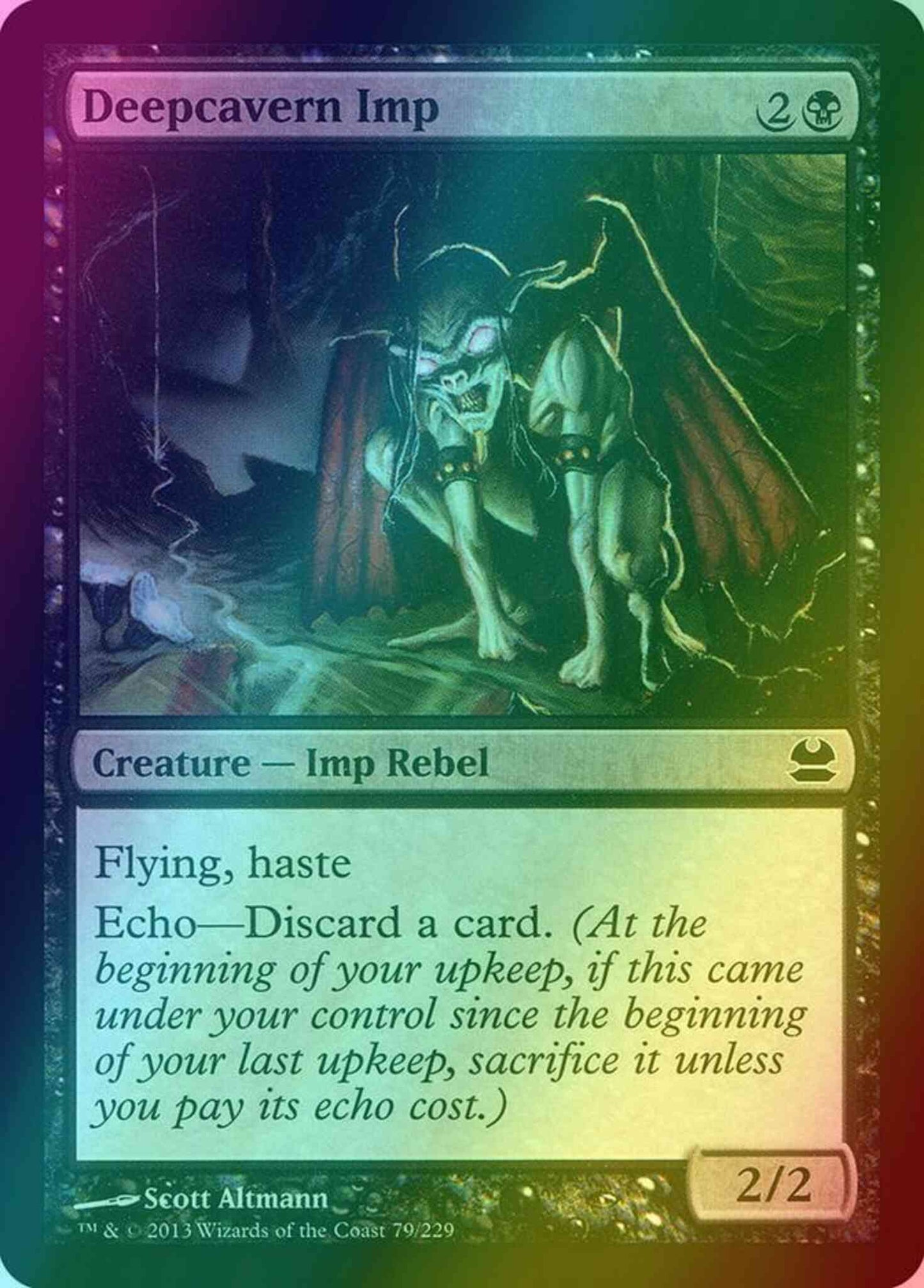 Deepcavern Imp [79] [Modern Masters] [Foil]