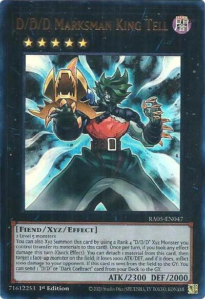 D/D/D Marksman King Tell - RA05-EN047 - Ultra Rare - 1st Edition