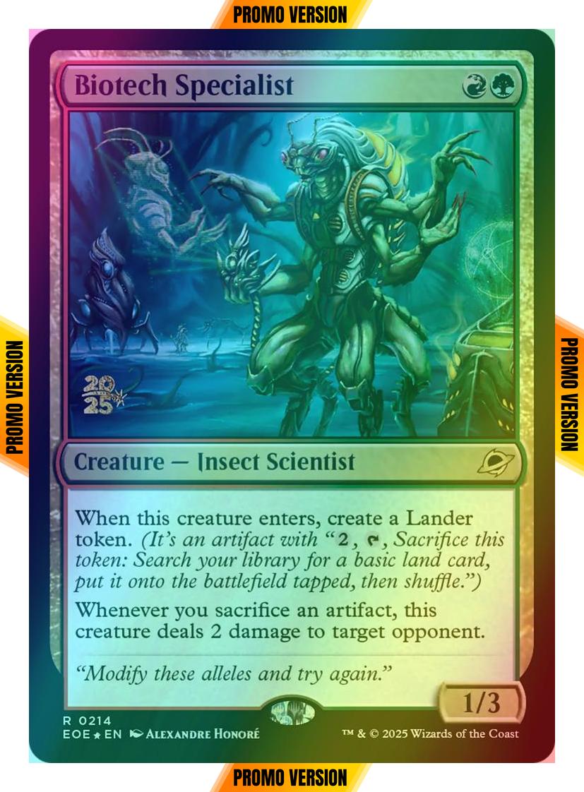 Biotech Specialist [214s] [Prerelease] [Edge of Eternities: Promos] [Foil]