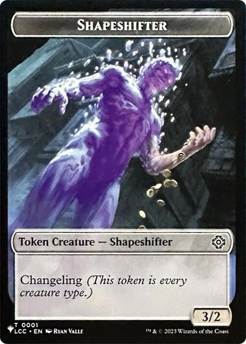 Cat Token (11) // Shapeshifter Token (01) [M21/LCC Set Symbol] [The List: Tokens] [Non-Foil]