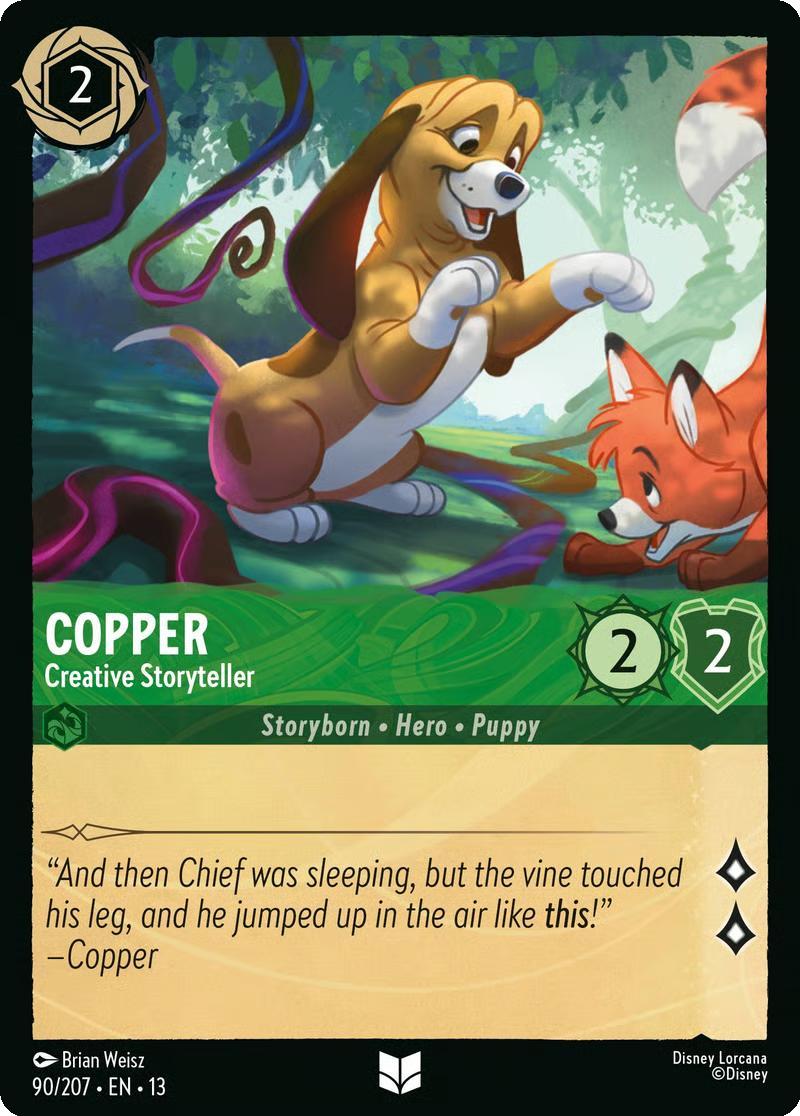 Copper - Creative Storyteller - 90/204 [Attack of the Vine!] [Non-Foil]