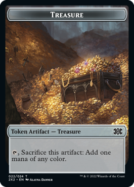 Boar Token (15) // Treasure Token (22) [Double Masters 2022: Tokens] [Non-Foil]