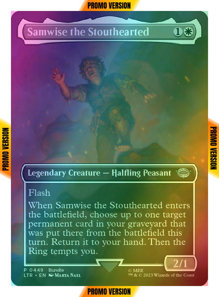 Samwise the Stouthearted [449] [Borderless] [Bundle] [The Lord of the Rings: Tales of Middle-earth] [Foil]