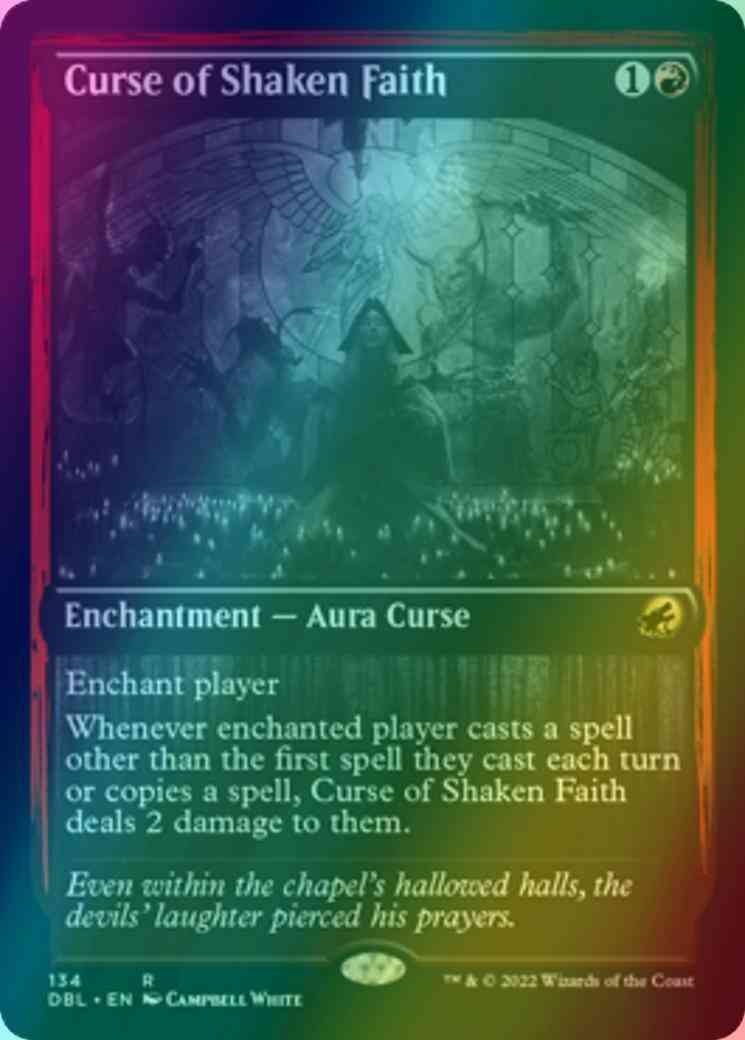 Curse of Shaken Faith [134] [Innistrad: Double Feature] [Foil]