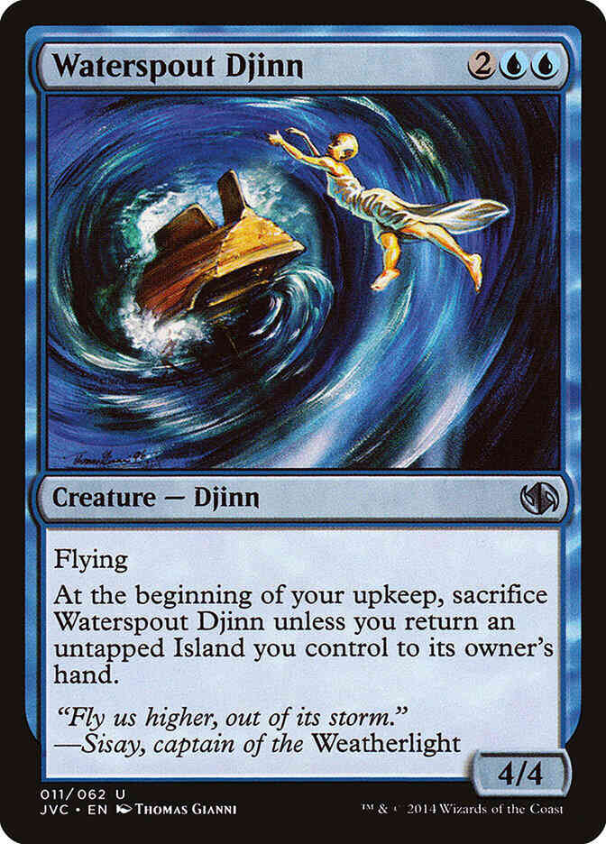 Waterspout Djinn [11] [Duel Decks Anthology: Jace vs. Chandra] [Non-Foil]