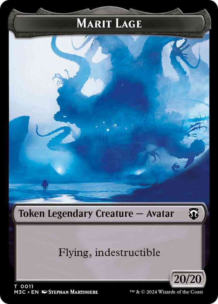 Marit Lage Token (11) // Sand Warrior Token (23) [Modern Horizons 3: Commander: Tokens] [Ripple Foil/Non-Foil]