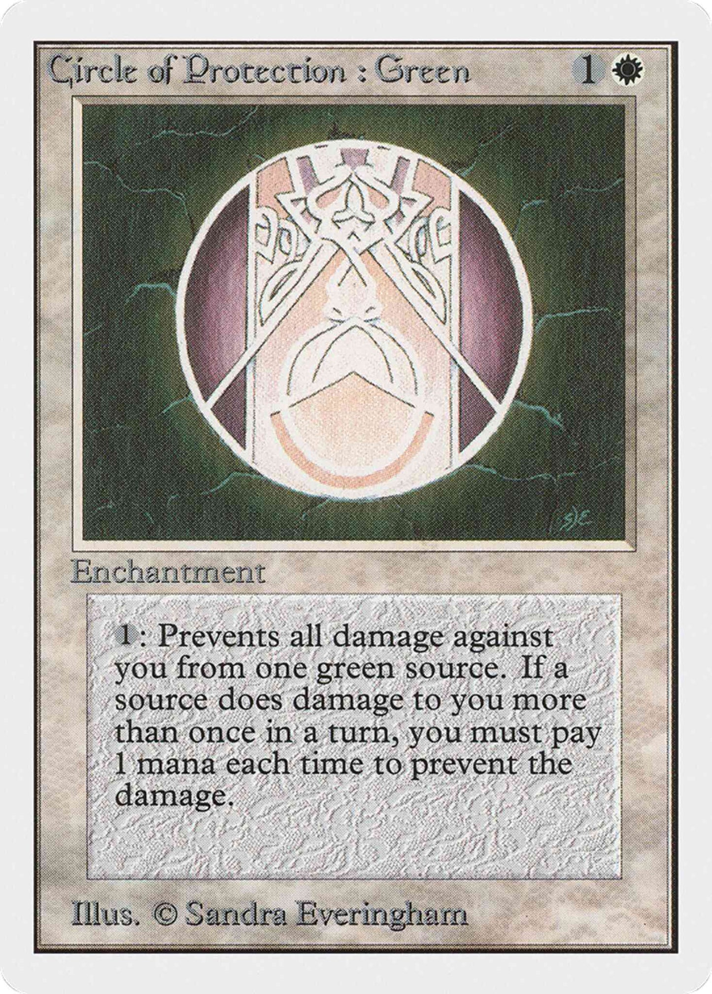 Circle of Protection: Green [12] [Unlimited] [Non-Foil]