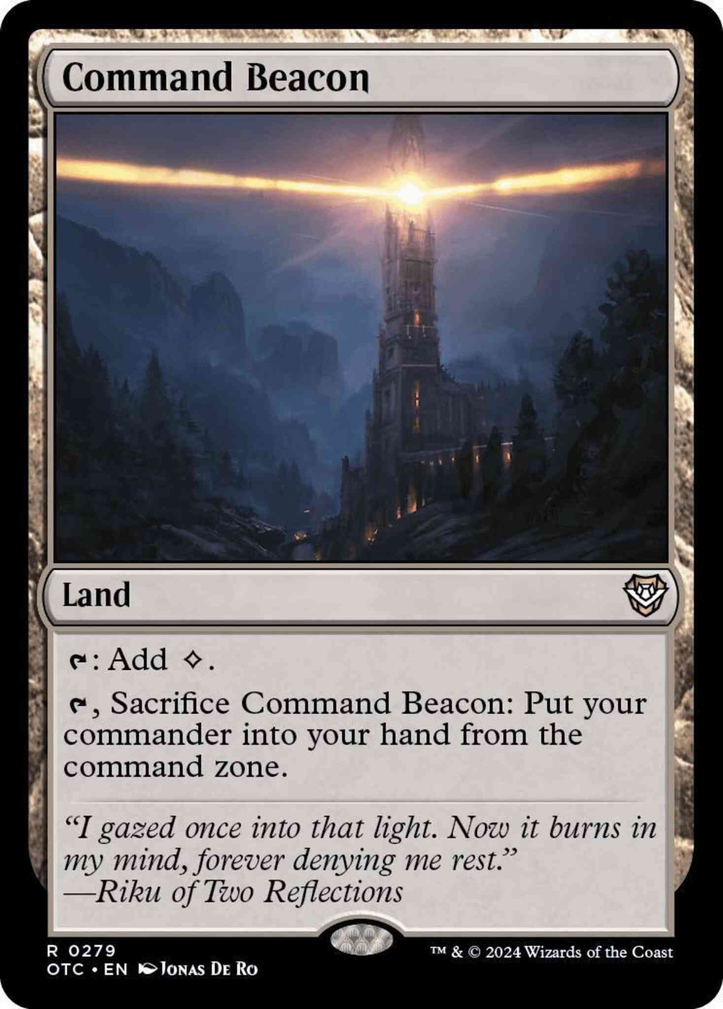 Command Beacon [279] [Outlaws of Thunder Junction: Commander] [Non-Foil]