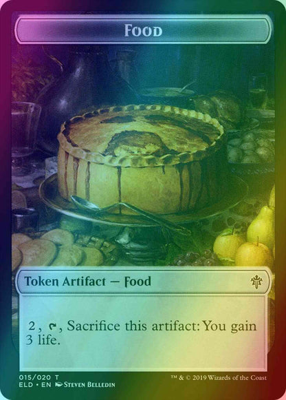 Food Token (15) // Mouse Token (04) [Throne of Eldraine Tokens] [Foil]