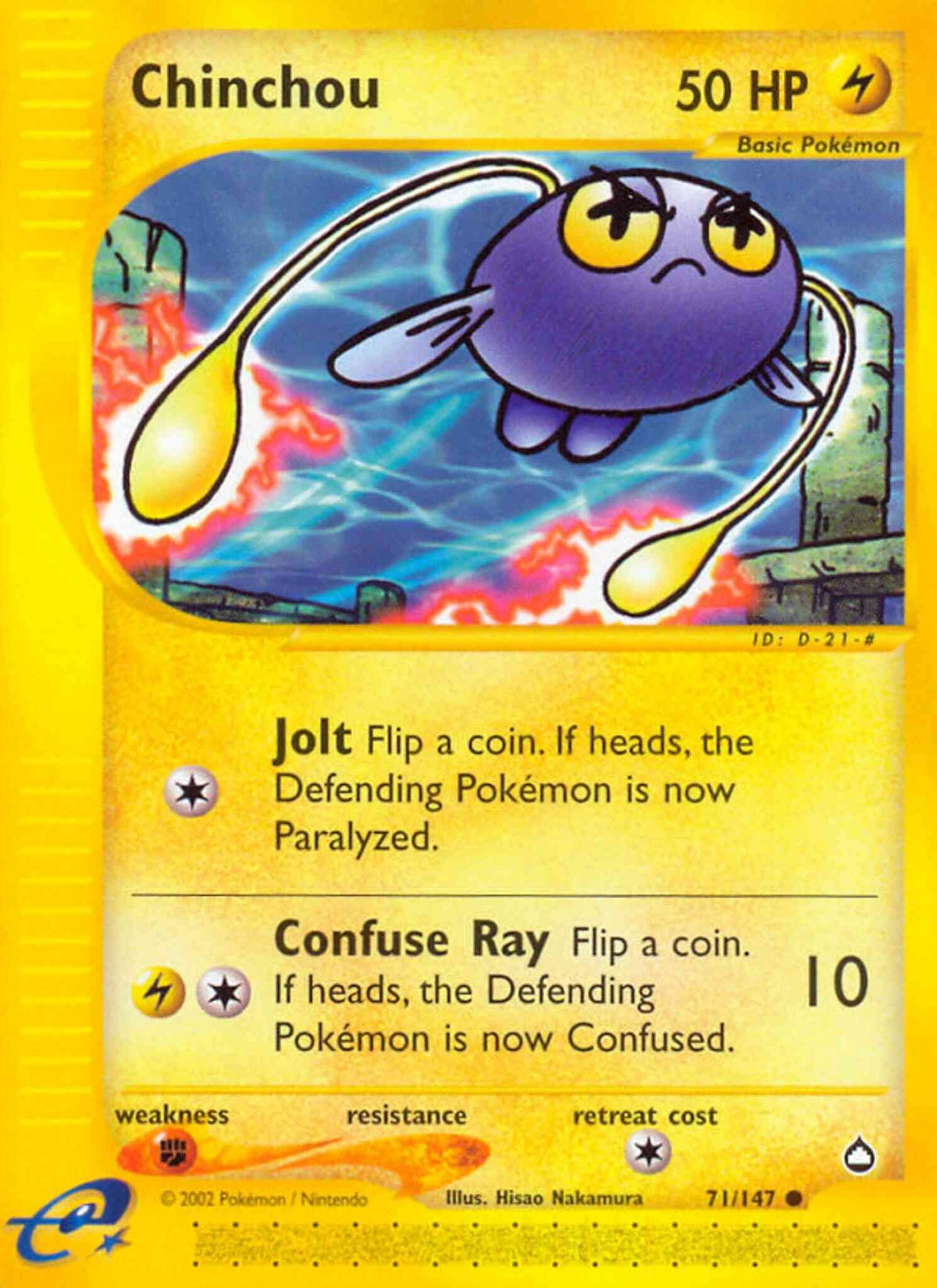 Chinchou - 71/147 - Common [ecard2-71] [Reverse Holo]
