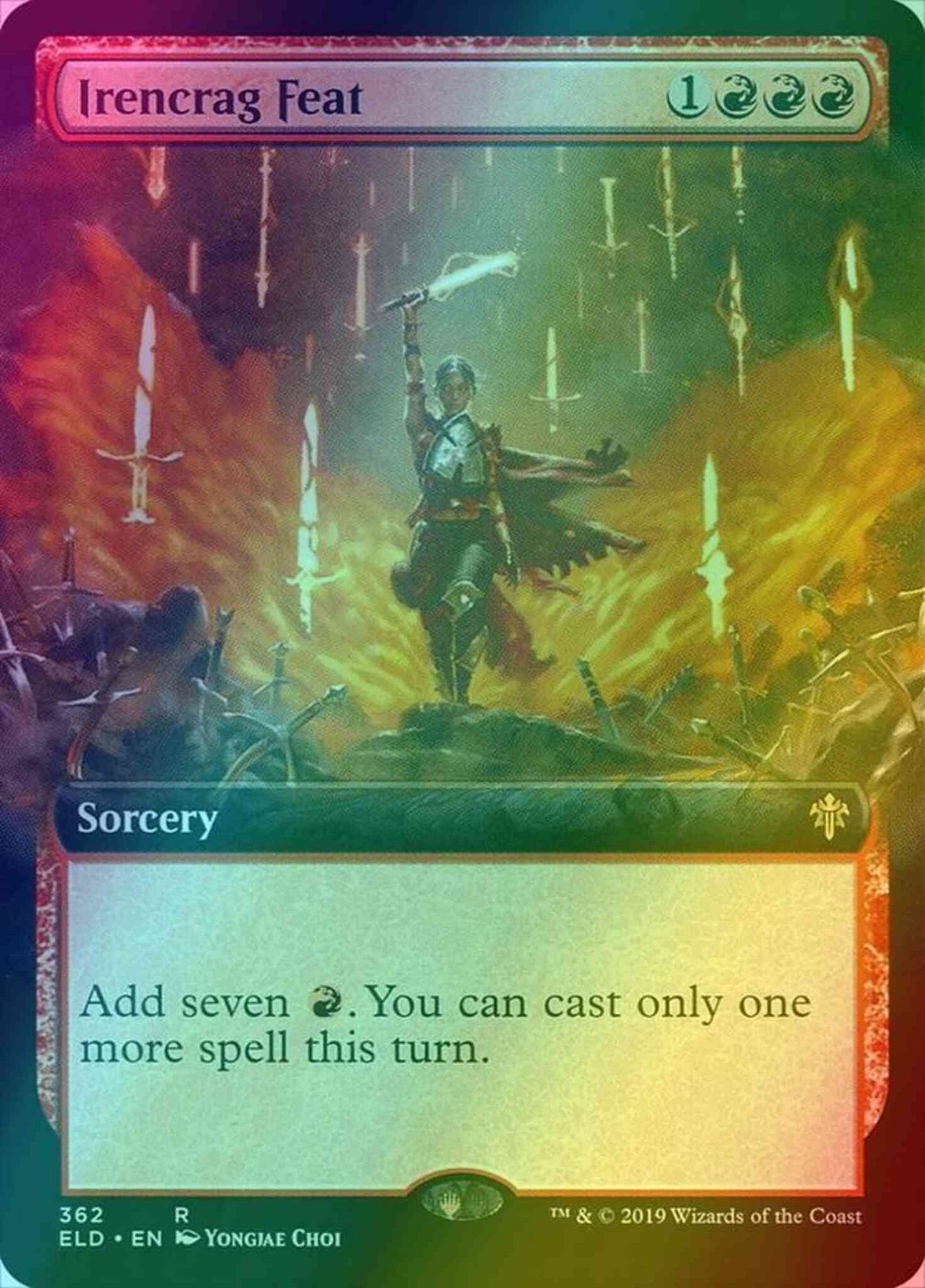 Irencrag Feat [362] [Extended Art] [Throne of Eldraine] [Foil]