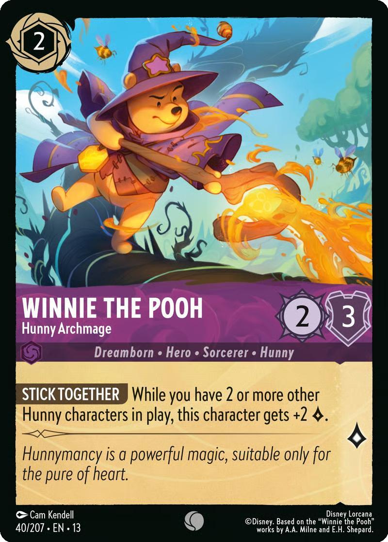 Winnie the Pooh - Hunny Archmage - 40/204 [Attack of the Vine!] [Non-Foil]