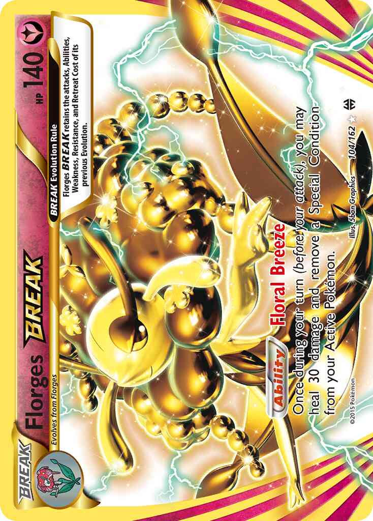 Florges BREAK - 104/162 - Rare BREAK [xy8-104] [BREAK]