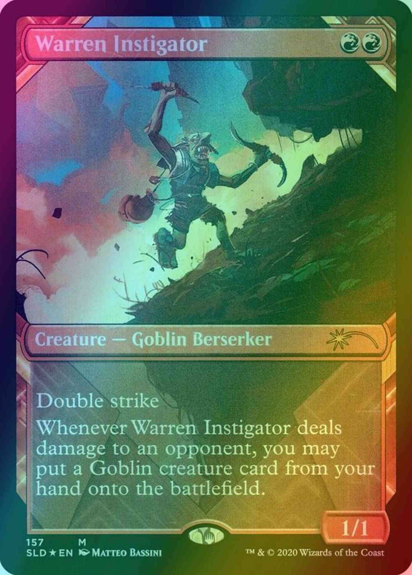 Warren Instigator [0157] [Showcase: Zendikar] [Secret Lair Drop] [Foil]