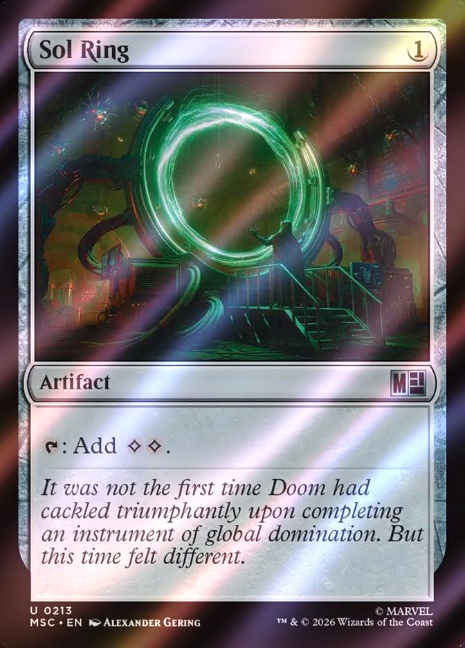 Sol Ring (Villains) [213] [Marvel Super Heroes: Commander] [Surge Foil]