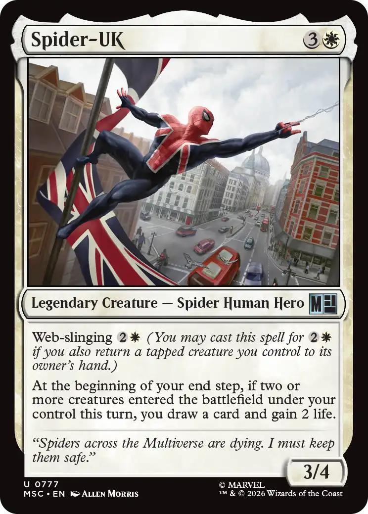 Spider-UK [777] [Jumpstart] [Marvel Super Heroes: Commander] [Non-Foil]