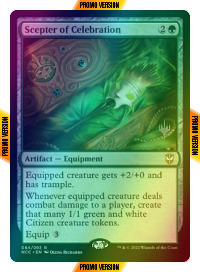 Scepter of Celebration [Promo Pack] [64p] [Streets of New Capenna: Commander: Promos] [Foil]