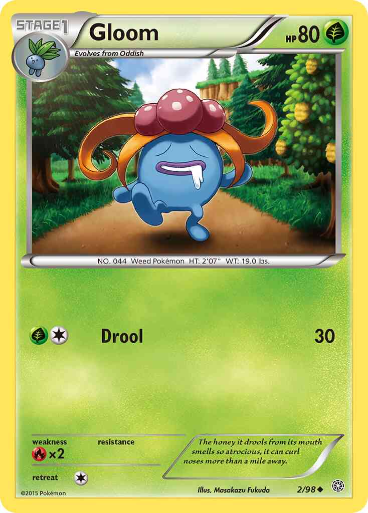 Gloom - 2/98 - Uncommon [xy7-2] [Reverse Holo]