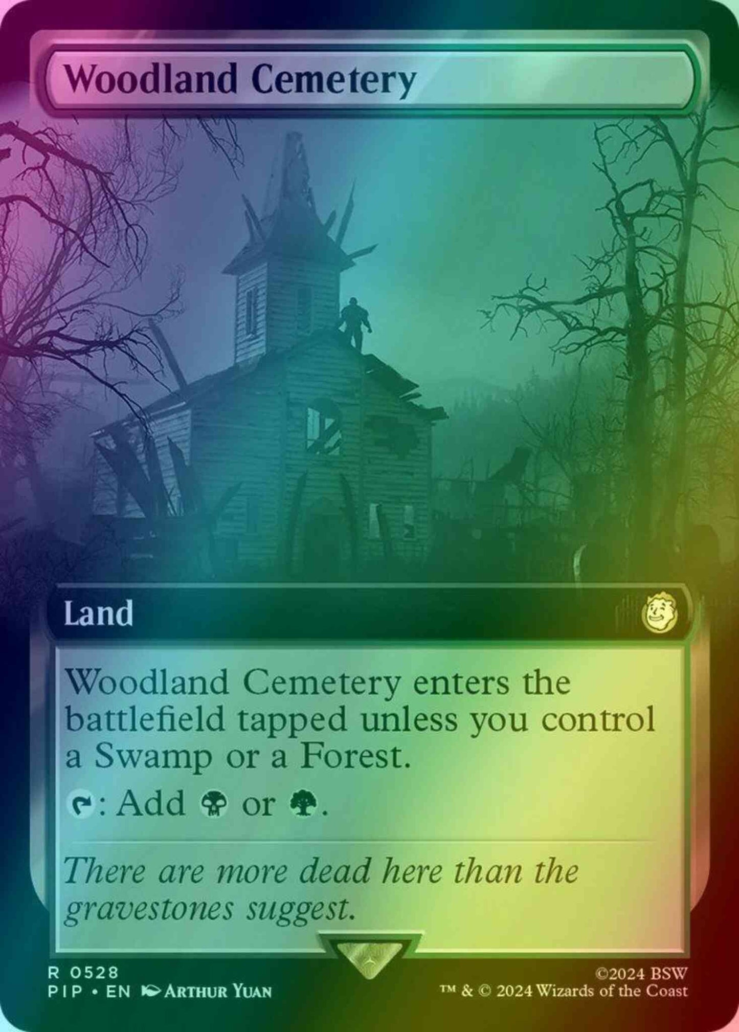 Woodland Cemetery [528] [Extended Art] [Fallout] [Foil]