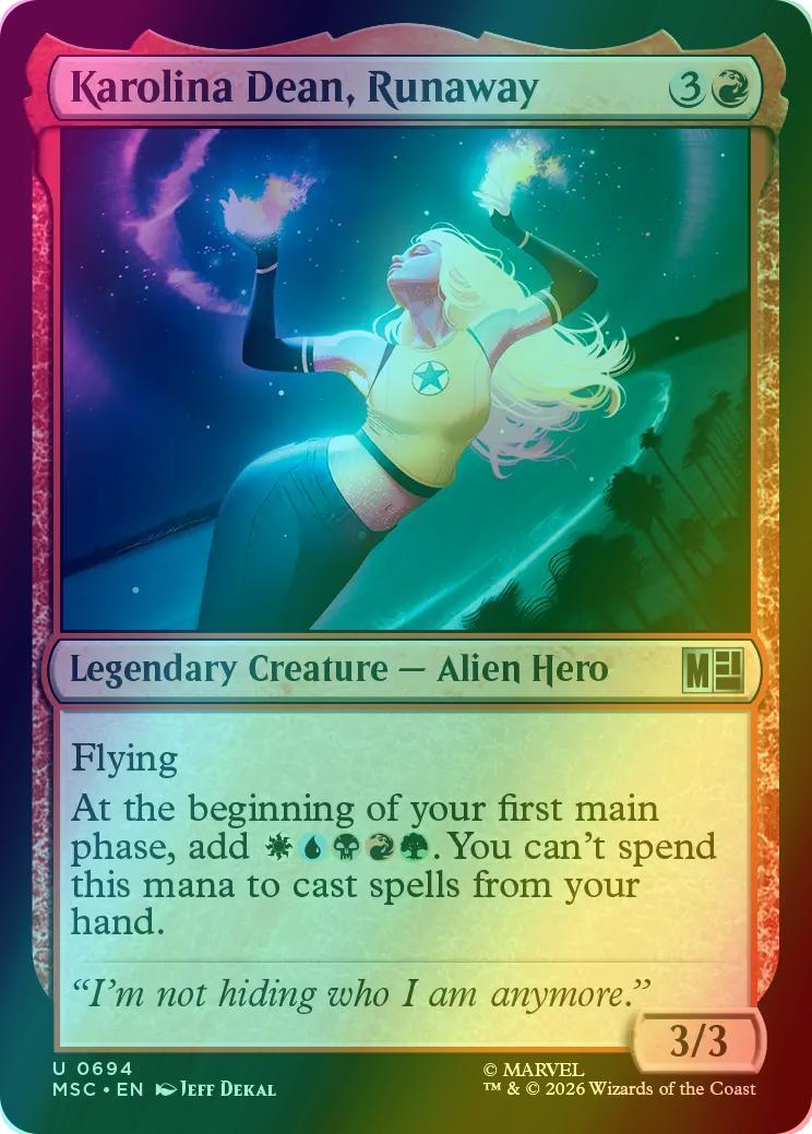 Karolina Dean, Runaway [694] [Jumpstart] [Marvel Super Heroes: Commander] [Foil]