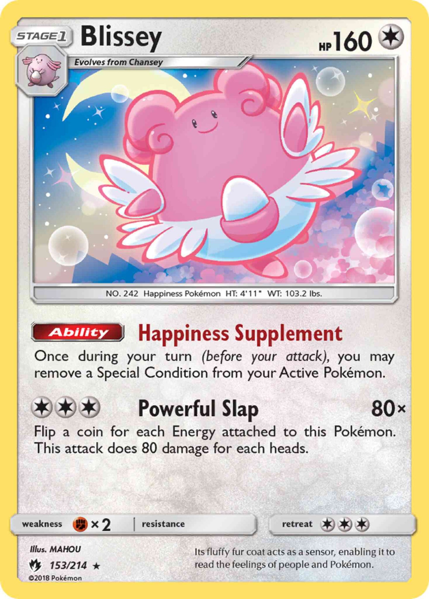 Blissey - 153/214 - Rare Holo [sm8-153] [Holo]
