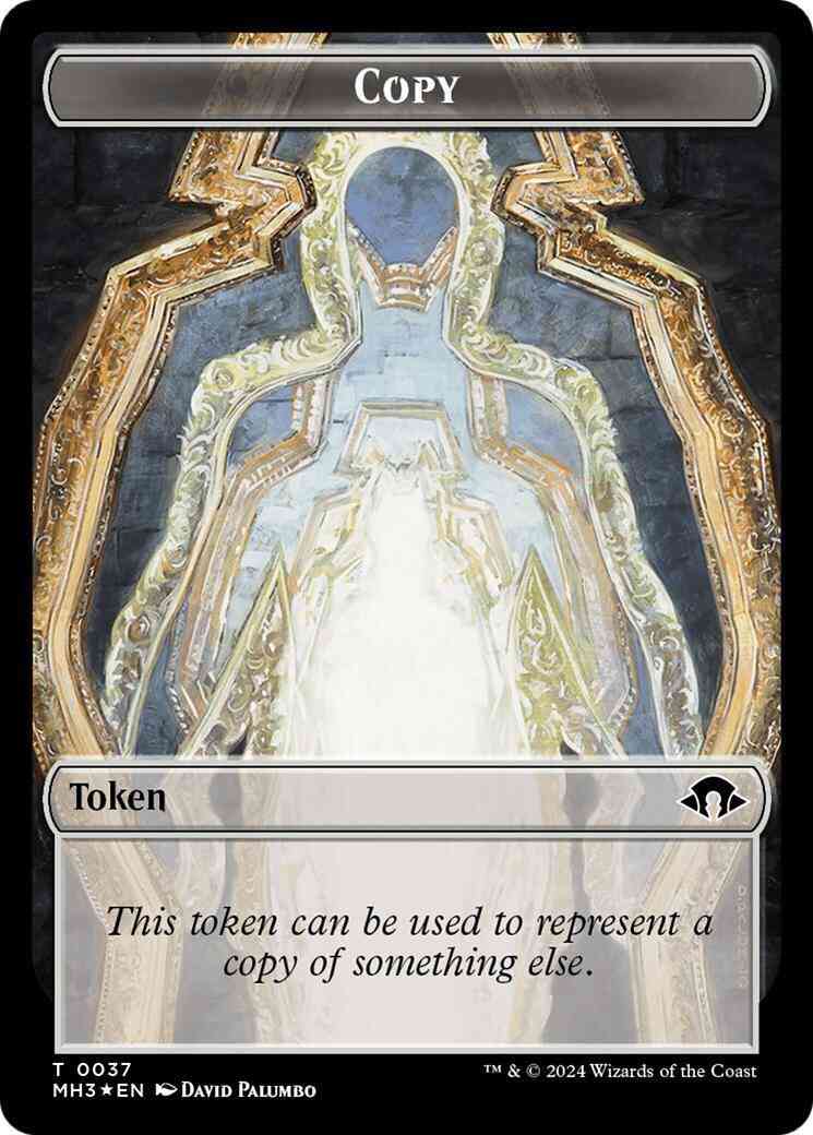 Copy Token (37) // Eldrazi Angel Token (02) [Modern Horizons 3: Commander: Tokens] [Ripple Foil/Non-Foil]