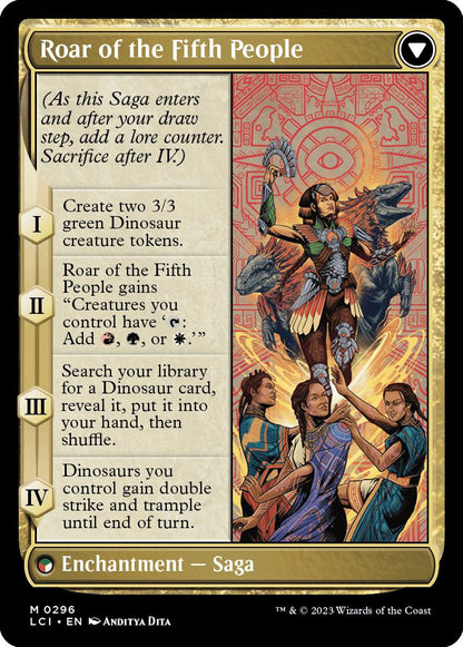 Huatli, Poet of Unity // Roar of the Fifth People [296] [Legends of Ixalan Showcase] [The Lost Caverns of Ixalan] [Non-Foil]