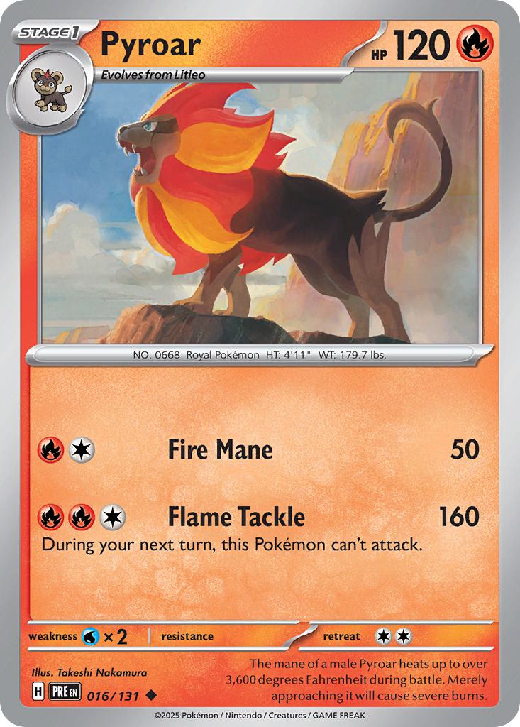 Pyroar - 016/131 - Uncommon [sv085-016] [Non-Holo]