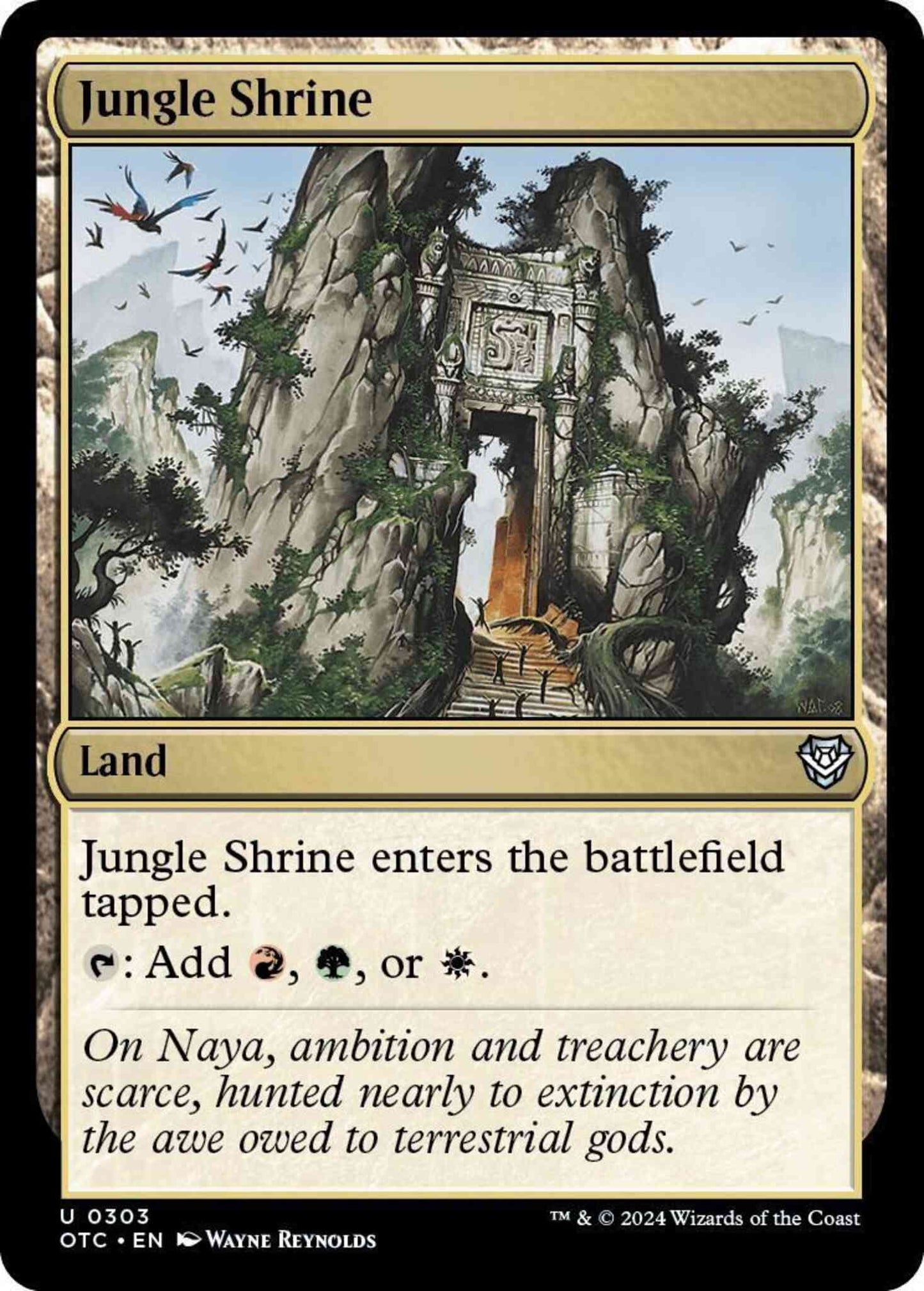 Jungle Shrine [303] [Outlaws of Thunder Junction: Commander] [Non-Foil]