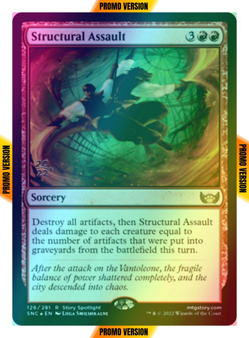 Structural Assault [Prerelease] [126s] [Streets of New Capenna: Promos] [Foil]