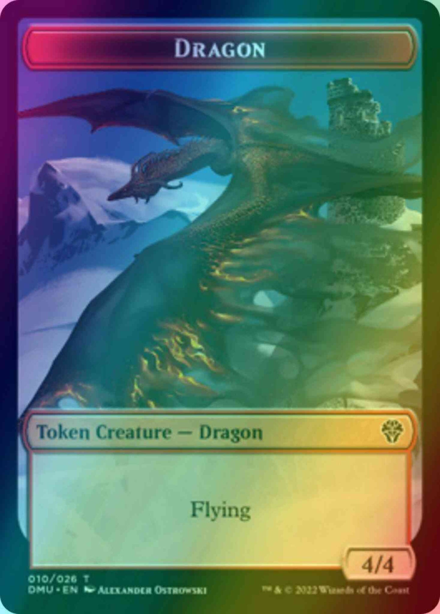 Dragon Token (10) // Soldier Token (04) [DMU/DMU Set Symbol] [Dominaria United: Tokens] [Foil]