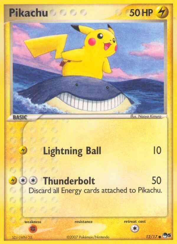 Pikachu - 12/17 - Common [pop5-12] [Holo]