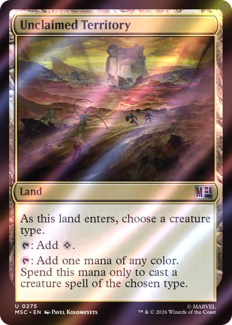 Unclaimed Territory [275] [Marvel Super Heroes: Commander] [Surge Foil]