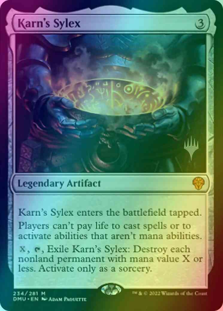 Karn's Sylex [234p] [Promo Pack] [Dominaria United: Promos] [Foil]