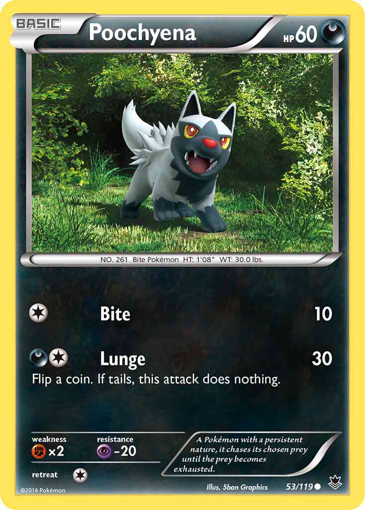 Poochyena - 53/119 - Common [xy4-53] [Reverse Holo]