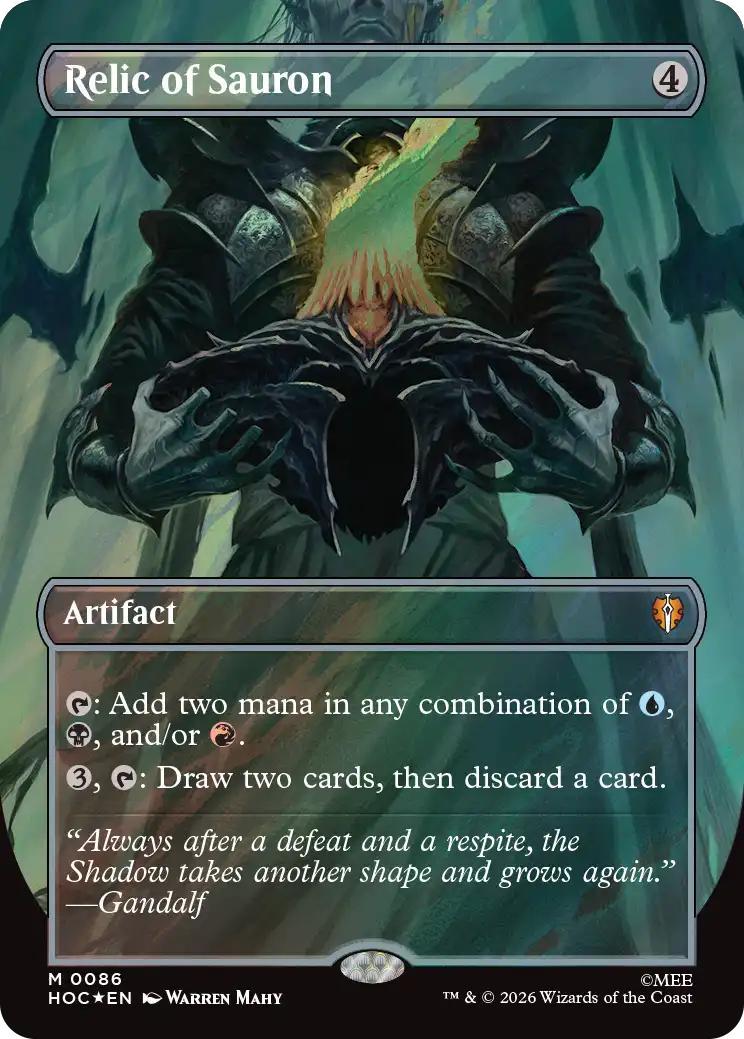 Relic of Sauron [86] [Borderless] [Classic Artist] [The Hobbit: Commander] [Surge Foil]